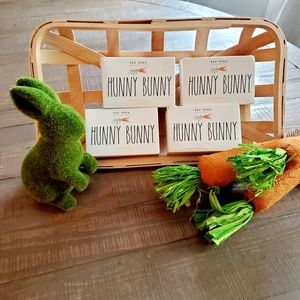 4 Pc Rae Dunn 'Hunny Bunny' Flower Shop Hand & Body Soap Bars
